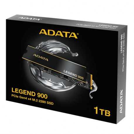 ADATA Legend 900 - SSD - 1 TB - internal - M.2 2280 - PCI Express 5.0 x4 (NVMe) - 256-bit AES - integrated heatsink - 9