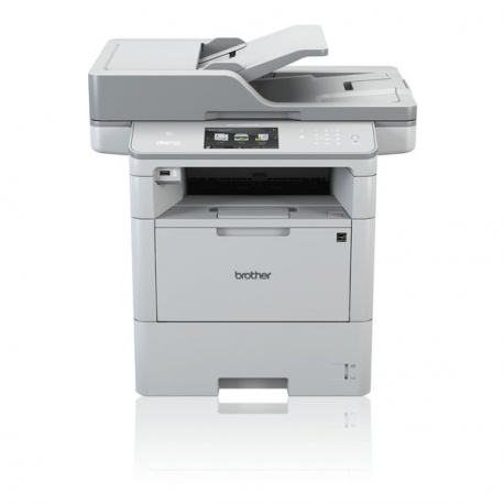 Brother MFC-L6710DW - Multifunction printer - B / W - laser - A4 / Legal (media) - up to 50 ppm (copying) - up to 50 ppm (printing) - 520 sheets - 33.6 Kbps - USB 2.0, Gigabit LAN, Wi-Fi(n) - 0
