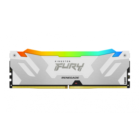 Kingston FURY Renegade RGB - DDR5 - kit - 64 GB: 2 x 32 GB - DIMM 288-pin - 6400 MHz / PC5-51200 - CL32 - 1.1 V - unbuffered - on-die ECC - white, silver - 6