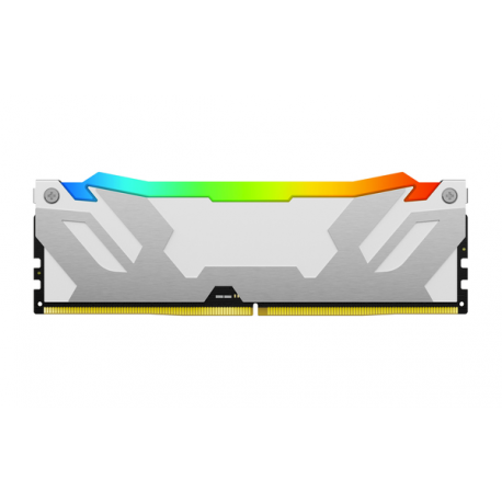 Kingston FURY Renegade RGB - DDR5 - kit - 64 GB: 2 x 32 GB - DIMM 288-pin - 6400 MHz / PC5-51200 - CL32 - 1.1 V - unbuffered - on-die ECC - white, silver - 7