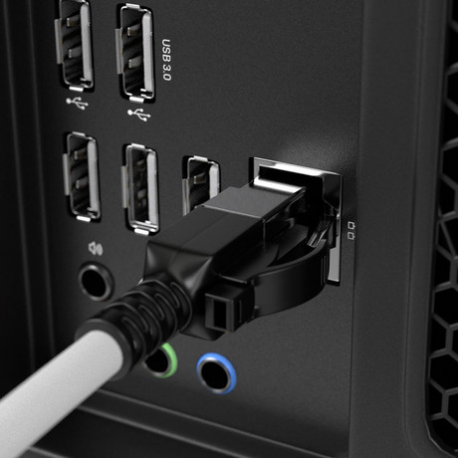 Lindy - Patch cable - RJ-45 (M) to RJ-45 (M) - 2 m - 6 mm - S / FTP, PiMF - CAT 6a - halogen-free, snagless - grey - 2