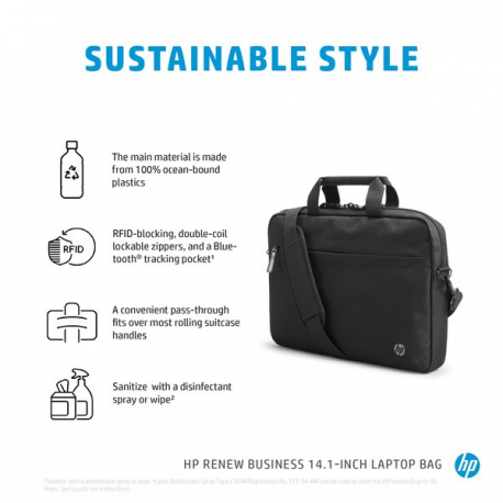 HP Renew Business - Notebook carrying shoulder bag - 14.1" - for Chromebook x360; Elite Dragonfly G2; Pro c640 G2; ProBook x360 - 5