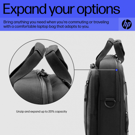 HP Renew Executive - Notebook carrying shoulder bag - 16.1" - black - for HP 250 G9; Fortis 11 G9; ZBook Firefly 14 G9; ZBook Fury 16 G9 - 14