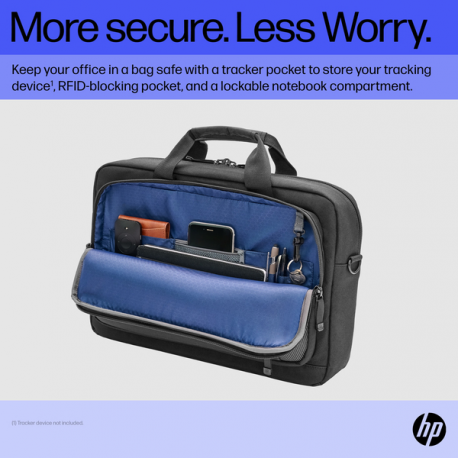 HP Renew Executive - Notebook carrying shoulder bag - 16.1" - black - for HP 250 G9; Fortis 11 G9; ZBook Firefly 14 G9; ZBook Fury 16 G9 - 16