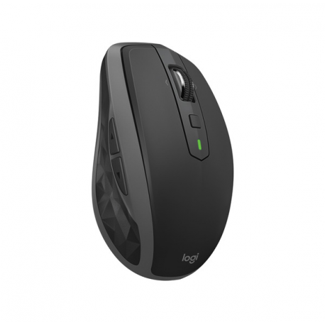 Logitech MX Anywhere 2S - Mouse - laser - 7 buttons - wireless - 2.4 GHz, Bluetooth 4.0 LE - USB Logitech Unifying receiver - graphite - 0