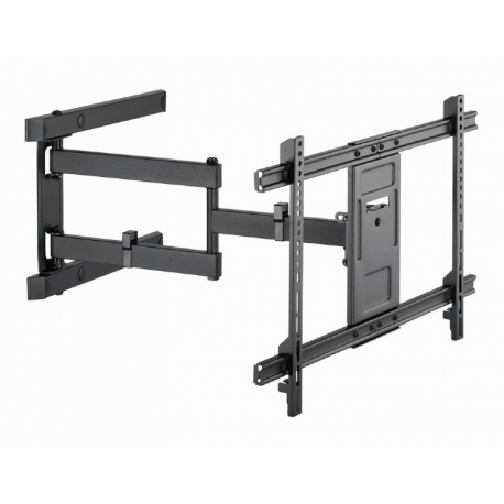 Gembird WM-80ST-05 - Mounting kit (wall mount) - for LCD TV - full motion - plastic, steel - black - screen size: 37"-80" - 0