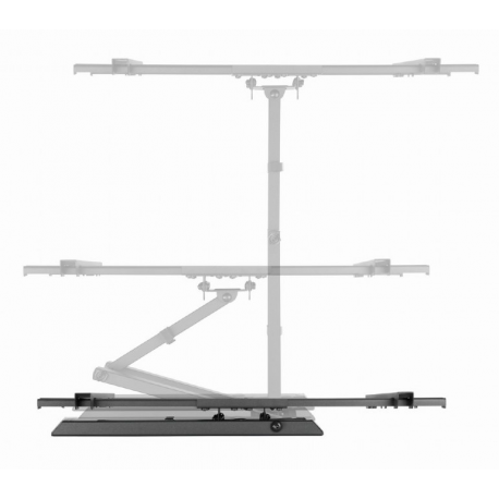 Gembird WM-80ST-05 - Mounting kit (wall mount) - for LCD TV - full motion - plastic, steel - black - screen size: 37"-80" - 6