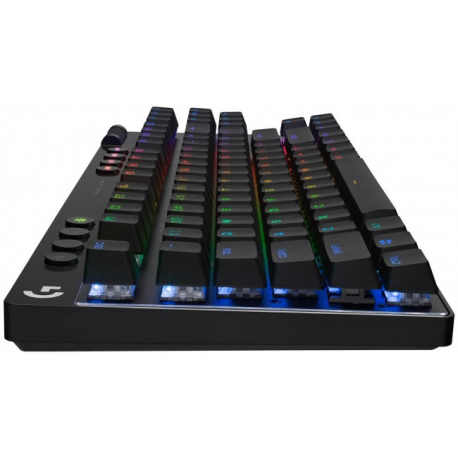 Logitech G PRO X TKL - Keyboard - gaming - backlit - Bluetooth, 2.4 GHz - QWERTY - US International - key switch: Tactile - black - 1