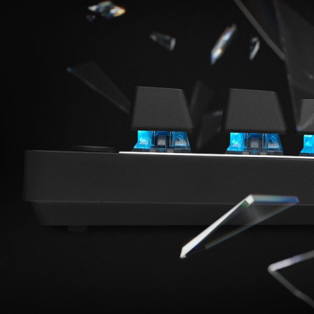 Logitech G PRO X TKL - Keyboard - gaming - backlit - Bluetooth, 2.4 GHz - QWERTY - US International - key switch: Tactile - black - 3