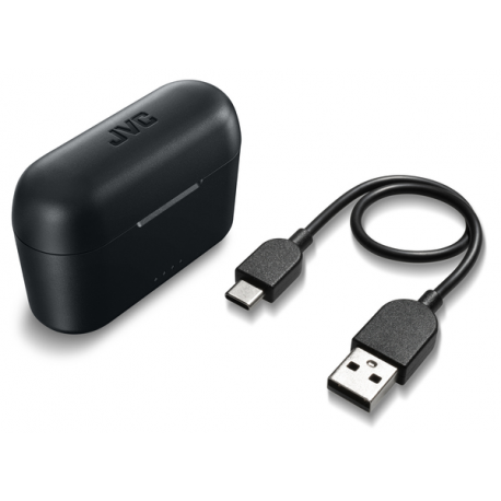 JVC HA-A3T - True wireless earphones with mic - ear-bud - Bluetooth - black - 5