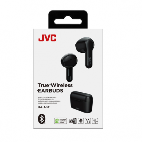 JVC HA-A3T - True wireless earphones with mic - ear-bud - Bluetooth - black - 7