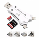 CoreParts - Card reader (SD, microSD) - Lightning / USB 2.0 / USB-C / micro USB