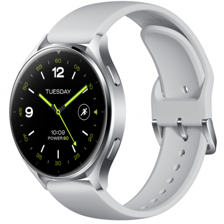 Xiaomi Watch 2 - Smart watch with strap - wrist size: 140-210 mm - display 1.43" - 32 GB - Wi-Fi, Bluetooth - 36.8 g - silver - demo - 8