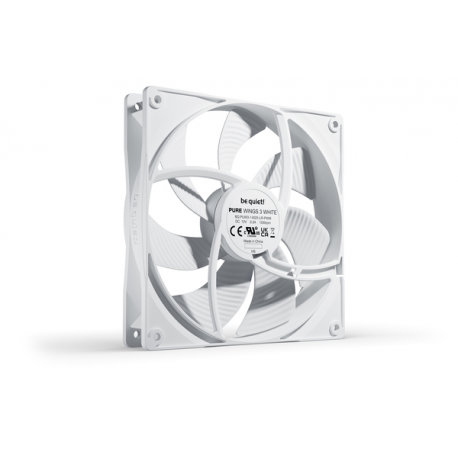 be quiet! Pure Wings 3 - Case fan - PWM - 140 mm - white - 7
