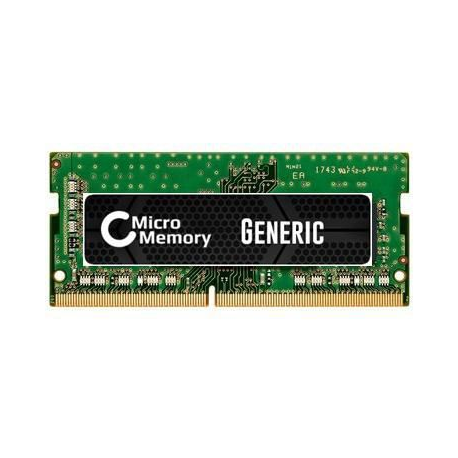 CoreParts - DDR4 - module - 8 GB - SO-DIMM 260-pin - 2666 MHz / PC4-21300 - 1.2 V - unbuffered - non-ECC - for (non-ECC): HP 250 G7; EliteBook 1050 G1, 735 G5, 735 G6, 745 G5, 745 G6, 755 G5, 830 G8, 840 G8, 840r G4, 850 G6, 850 G7, 850 G8; EliteBook x360; ProBook 430 G6, 430 G7, 440 G7, 445r G6, 450 G6, 450 G7, 455r G6, 640 G5, 64X G4, 650 G5; ZBook 14u G6, 15 G5, 15u G6, 15v G5, 17 G5, Studio x360 G5 - 0