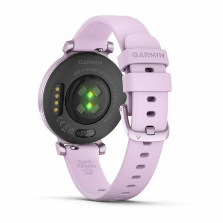 Garmin Lily 2 - Metallic lilac - smart watch with band - silicone - lilac - wrist size: 110-175 mm - monochrome - Bluetooth - 24.4 g - 1