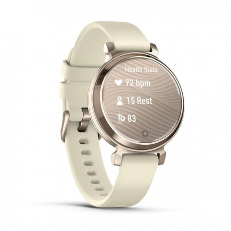 Garmin Lily 2 - Cream gold - smart watch with band - silicone - coconut - wrist size: 110-175 mm - monochrome - Bluetooth - 24.4 g - 5