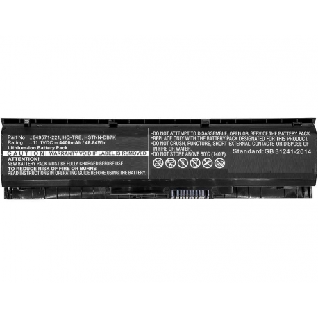 CoreParts - Laptop battery - Lithium Ion - 4400 mAh - 48.8 Wh - black - for OMEN by HP Laptop 17; HP Pavilion Laptop 17 - 0