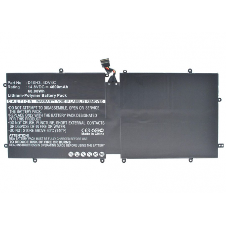CoreParts - Laptop battery - lithium polymer - 4600 mAh - 68.1 Wh - black - for Dell XPS 18 (1810), 18 (1820) - 0