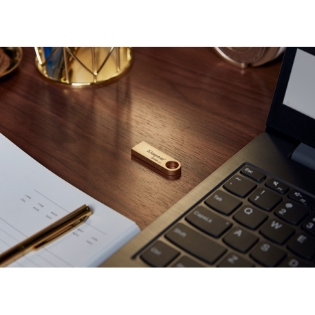 Kingston DataTraveler SE9 G3 - USB flash drive - 128 GB - USB 3.2 Gen 1 - gold - 6