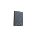 WD My Passport WDBRMD0040BGY-WESN - Hard drive - encrypted - 4 TB - external (portable) - USB 3.2 Gen 1 - 256-bit AES - silicon grey