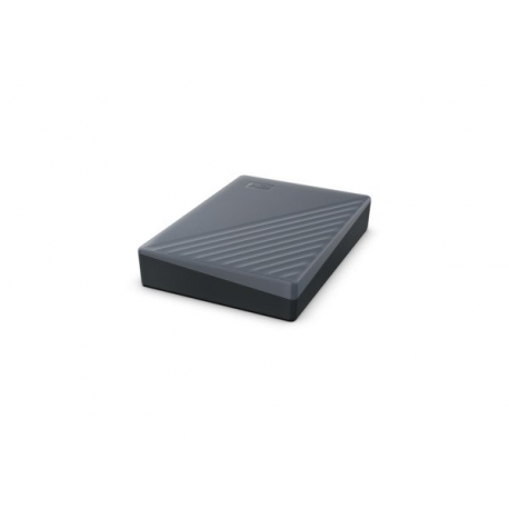 WD My Passport WDBRMD0040BGY-WESN - Hard drive - encrypted - 4 TB - external (portable) - USB 3.2 Gen 1 - 256-bit AES - silicon grey - 2