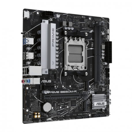 ASUS PRIME B650M-R - Motherboard - micro ATX - Socket AM5 - AMD B650 Chipset - USB 3.2 Gen 1, USB-C 3.2 Gen 1 - 2.5 Gigabit LAN - onboard graphics (CPU required) - HD Audio (8-channel) - 4