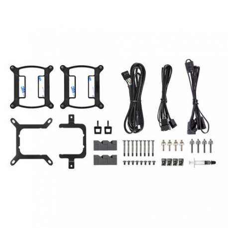 Thermaltake TH280 V2 Ultra ARGB Sync - Processor liquid cooling system - with LCD display - (for: LGA1156, AM2, AM2+, AM3, LGA1155, AM3+, LGA2011, FM1, FM2, LGA1150, LGA2011-3, LGA1151, AM4, LGA2066, LGA1200, LGA1700, AM5) - copper - 140 mm - black - 2
