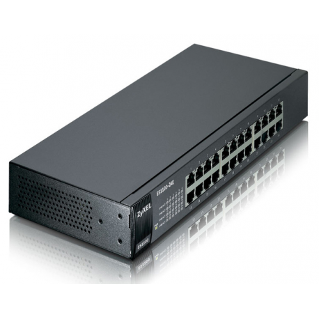 ZyXEL ES-1100-24E - Switch - unmanaged - 24 x 10 / 100 - desktop - 1