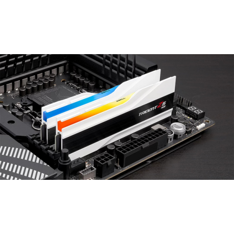 G.Skill Trident Z5 RGB - DDR5 - kit - 64 GB: 2 x 32 GB - DIMM 288-pin - 6000 MHz / PC5-48000 - CL36 - 1.35 V - unbuffered - on-die ECC - matt white - 2