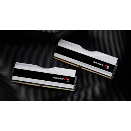 G.Skill Trident Z5 RGB - DDR5 - kit - 64 GB: 2 x 32 GB - DIMM 288-pin - 6000 MHz / PC5-48000 - CL36 - 1.35 V - unbuffered - on-die ECC - matt white - 4
