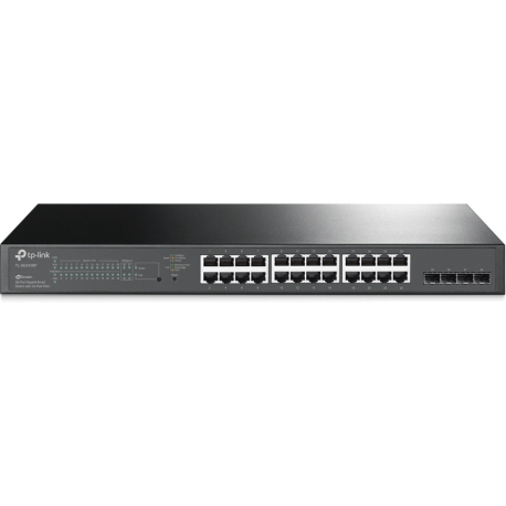 TP-Link JetStream TL-SG2428P V5 - Switch - L2+ - smart - 24 x 10 / 100 / 1000 (PoE+) + 4 x Gigabit SFP - rack-mountable - PoE+ (250 W) - 0