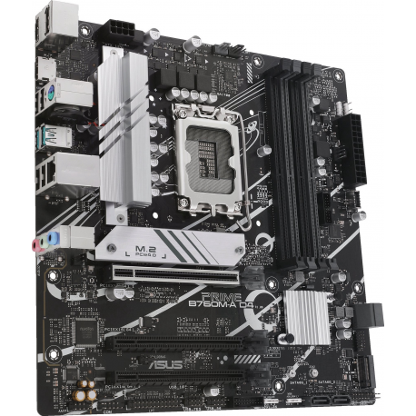 ASUS PRIME B760M-A D4-CSM - Motherboard - micro ATX - LGA1700 Socket - B760 Chipset - USB 3.2 Gen 1, USB 3.2 Gen 2, USB-C 3.2 Gen 1 - 2.5 Gigabit LAN - onboard graphics (CPU required) - HD Audio (8-channel) - 2