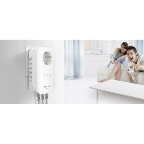 TP-Link TL-PA8030P KIT - Starter Kit - powerline adapter 1GbE, HomePlug AV (HPAV), HomePlug AV (HPAV) 2.0 - wall-pluggable - 3