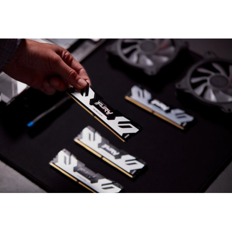 Kingston FURY Renegade Silver - DDR5 - kit - 96 GB: 2 x 48 GB - DIMM 288-pin - 6400 MHz  /  PC5-51200 - CL32 - 1.4 V - unbuffered - on-die ECC - 16