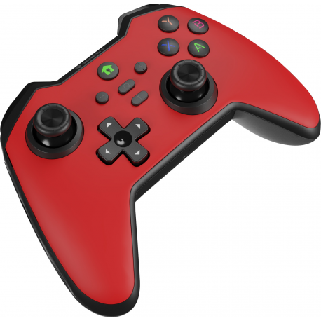 Genesis Mangan 400 - Gamepad - 19 buttons - wireless - Bluetooth - red - for PC, Nintendo Switch, Android, iOS, MAC, Steam Deck, Asus Rog Ally - 2