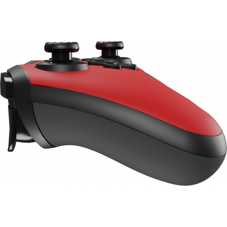 Genesis Mangan 400 - Gamepad - 19 buttons - wireless - Bluetooth - red - for PC, Nintendo Switch, Android, iOS, MAC, Steam Deck, Asus Rog Ally - 5