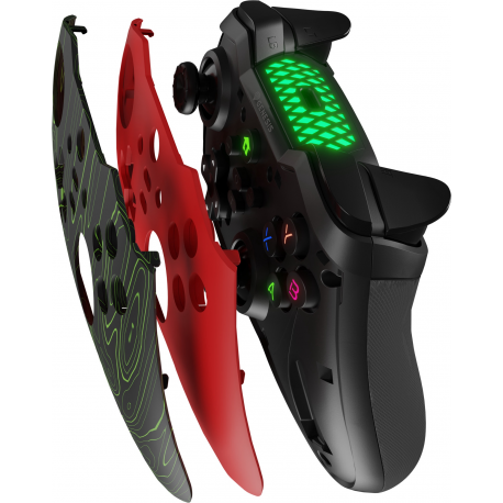 Genesis Mangan 400 - Gamepad - 19 buttons - wireless - Bluetooth - red - for PC, Nintendo Switch, Android, iOS, MAC, Steam Deck, Asus Rog Ally - 8