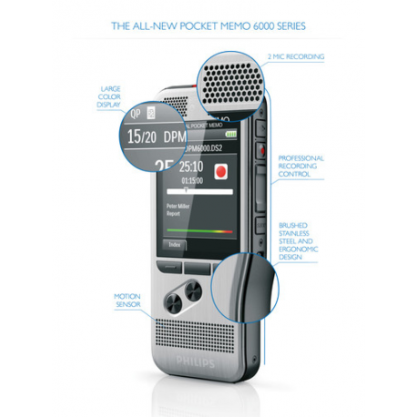 Philips Digital Pocket Memo DPM6000 - Voice recorder - 5