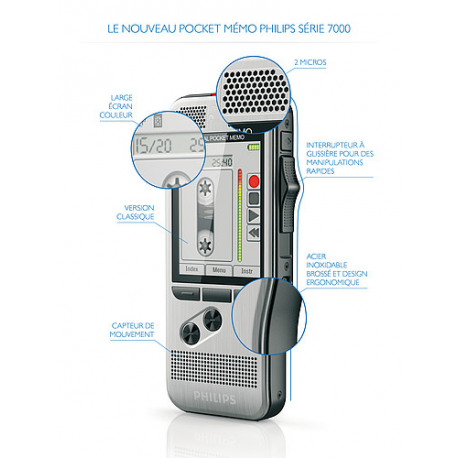 Philips Pocket Memo DPM7200 - Voice recorder - 200 mW - 1