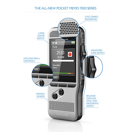 Philips Pocket Memo DPM7200 - Voice recorder - 200 mW - 4