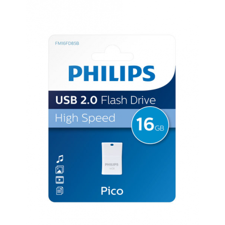 Philips FM16FD85B Pico Edition 2.0 - USB flash drive - 16 GB - USB 2.0 - 1