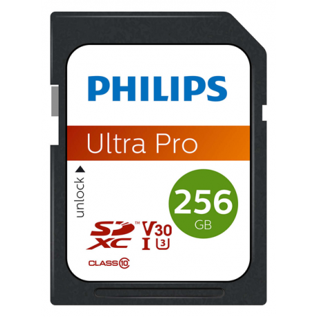 Philips Ultra Pro FM25SD65B - Flash memory card - 256 GB - Video Class V30 / UHS-I U3 / Class10 - SDXC - 0