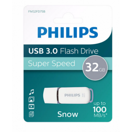 Philips FM32FD75B Snow edition - USB flash drive - 32 GB - USB 3.0 - 1