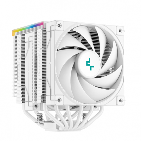 Deepcool AK620 DIGITAL WH - Processor cooler - (for: LGA1155, LGA2011, LGA1150, LGA2011-3, LGA1151, AM4, LGA2066, LGA1200, LGA1700, AM5) - 120 mm - white - 0