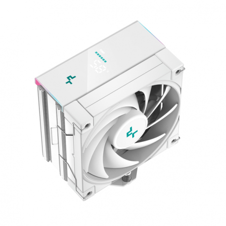 Deepcool AK400 DIGITAL WH - Processor cooler - (for: LGA1155, LGA1150, LGA1151, AM4, LGA1200, LGA1700, AM5) - 120 mm - white - 2