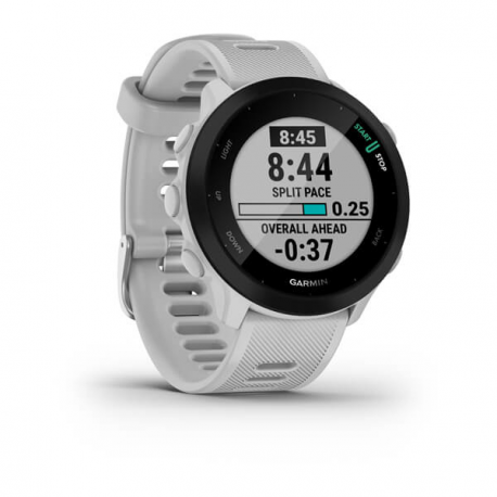 Garmin Forerunner 55 - White - sport watch with band - silicone - white - display 1.04" - Bluetooth, ANT+ - 37 g - 1