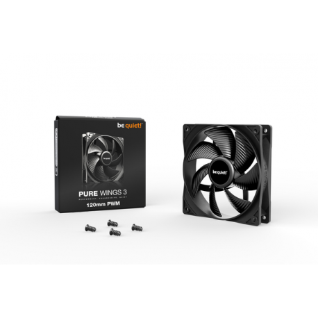 be quiet! Pure Wings 3 - Case fan - 120 mm - black - 1