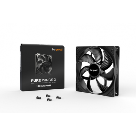 be quiet! Pure Wings 3 - Case fan - 140 mm - black - 2