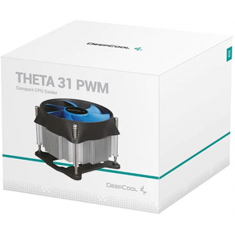 Deepcool THETA 31 PWM - Processor cooler - (for: LGA1155, LGA1150, LGA1151, LGA1200) - aluminium with copper base - 100 mm - 3